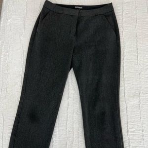 heather grey / charcoal color work dress pant